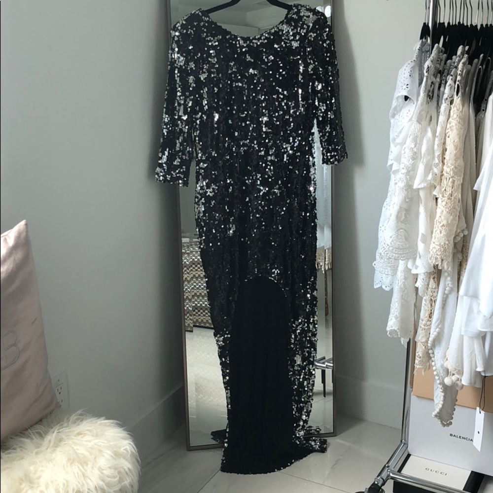 Blaque Label Sequin Hi-Lo Dress